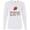 Ladies' Cotton LS T-Shirt Chocolate Lover