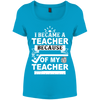 Women's Perfect Scoop Neck Tee I Became A Teacher
