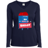 Ladies' LS Performance V-Neck T-Shirt No Mail-In Ballot