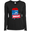 Ladies' LS Performance V-Neck T-Shirt No Mail-In Ballot