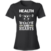 Short-Sleeve Womens T-Shirt Health & Hearts Short-Sleeve Womens T-Shirt Health & Hearts