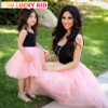 Mama & daughter black tutu matching dresses