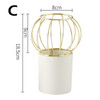 Gold Geometric Sphere Vase