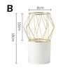 Gold Geometric Sphere Vase