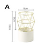 Gold Geometric Sphere Vase