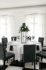 Matte Black Modern Rectangular Tall Metal Stand Wedding Centerpiece