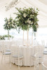 Gold - Modern Rectangular Tall Centerpiece