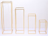 Gold - Modern Rectangular Tall Centerpiece