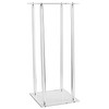 Acrylic Modern Rectangular Tall Centerpiece