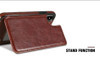 Retro PU Leather Wallet Case For iPhone