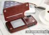 Retro PU Leather Wallet Case For iPhone