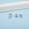 Classic Round Cut Moissanite Diamond Stud Earrings