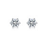 Classic Round Cut Moissanite Diamond Stud Earrings