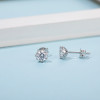 Classic Round Cut Moissanite Diamond Stud Earrings