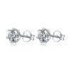 Classic Round Cut Moissanite Diamond Stud Earrings