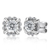 Round Brilliant Cut Moissanite Diamond Stud Earrings