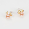 Deer Natural Cultured Freshwater Pearl Earring