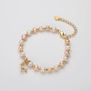 Lovely  Deer Natural Cultured Freshwater Pearl Bracelet