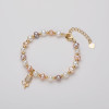 Lovely  Flower Natural Cultured Freshwater Pearl Bracelet