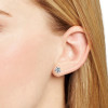 Round Cut Natural Moissanite Diamond Earrings