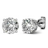 Round Cut Moissanite Diamond Classic Stud Earrings
