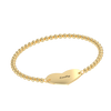 Stretch Bead Heart Name Bracelet