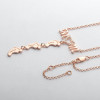 Swarovski Inlay Mom Necklace With Baby Feet