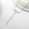 Swarovski Inlay Mom Necklace With Baby Feet