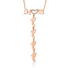 Swarovski Inlay Mom Necklace With Baby Feet