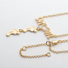 Swarovski Inlay Mom Necklace With Baby Feet
