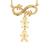 Inlay Infinity Tree Branch Necklace With Kids