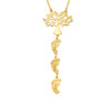 Tree Of Life Necklace With Baby Feet