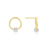 Simple Personality Round Circle Stud Drop Earrings
