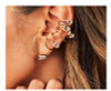 Personality Geometric Fashion Sterling Silver Single Ear Bone Clips