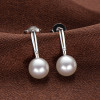 Natural Freshwater White Pearl Earrings