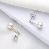 Natural Freshwater White Pearl Earrings