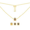 Sterling Silver Square Star Pendant Necklace