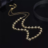 Lucky Sterling Silver Bay Leaf Necklace