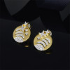 Sterling Silver Created Diamond Stud Earrings Sterling Silver Created Diamond Stud Earrings