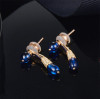 Sterling Silver Created Diamond Stud Earrings Sterling Silver Created Diamond Stud Earrings