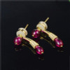 Sterling Silver Created Diamond Stud Earrings Sterling Silver Created Diamond Stud Earrings