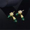 Sterling Silver Created Diamond Stud Earrings Sterling Silver Created Diamond Stud Earrings