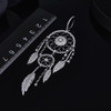 Black Gold Plated Created Diamond Bead Single Hoop Earring