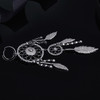 Black Gold Plated Created Diamond Bead Single Hoop Earring