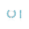 Pearl Sterling Silver Hoop Earrings
