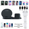 3 in 1 10W Fast Wireless Charger Dock Station Fast Charging For iPhone XR XS Max 8 for Apple Watch 3 4 5 For AirPods For Samsung