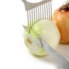 Stainless Steel Onion Cutter Onion Fork Fruit Vegetables Cutter Slicer Tomato Cutter Knife Cutting Safe Aid Holder Kitchen Tools