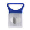 Stainless Steel Onion Cutter Onion Fork Fruit Vegetables Cutter Slicer Tomato Cutter Knife Cutting Safe Aid Holder Kitchen Tools