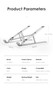 Laptop Holder for MacBook Pro Notebook Foldable Aluminium Alloy Laptop Stand Bracket Laptop Holder for PC Notebook