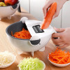 Magic Multifunctional Rotate Vegetable Cutter With Drain Basket Kitchen Veggie Fruit Shredder Grater Slicer
